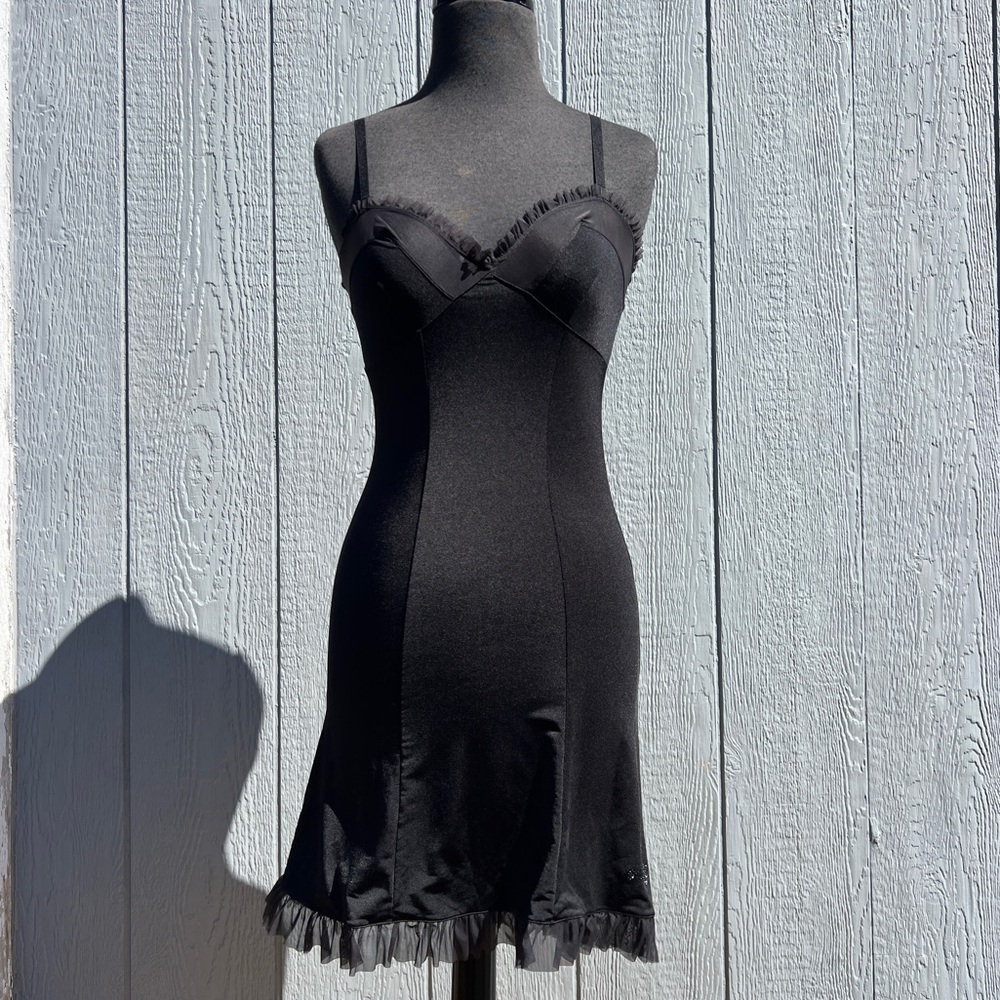 VTG Y2K Victoria's Secret Sexy Little Things Lingerie Slip Dress in Black, M